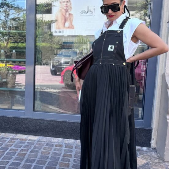 Tracee Ellis Ross's Pleated Dungaree Dress Is Fashion at Its Finest