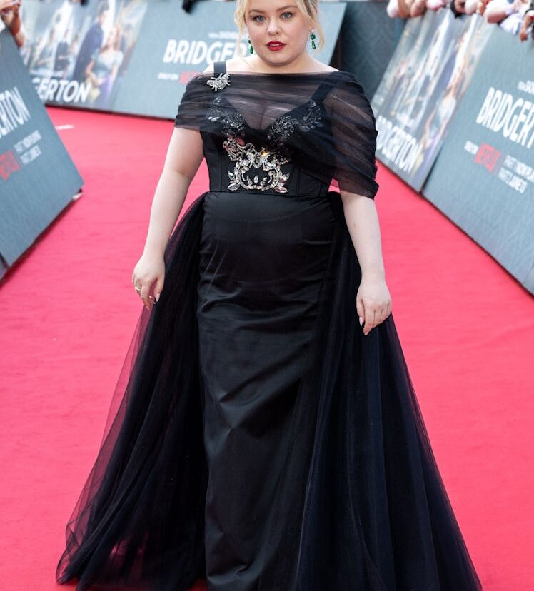 Nicola Coughlan Holds Hands With Luke Newton In a Gothic Bridal Dress